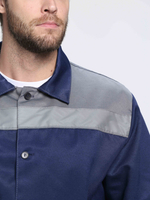 Костюм Лигор-1 СОП У. (тк.Смесовая,210) брюки, т.синий/серый