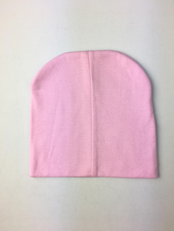 Шапочка розовая на 1-3 года