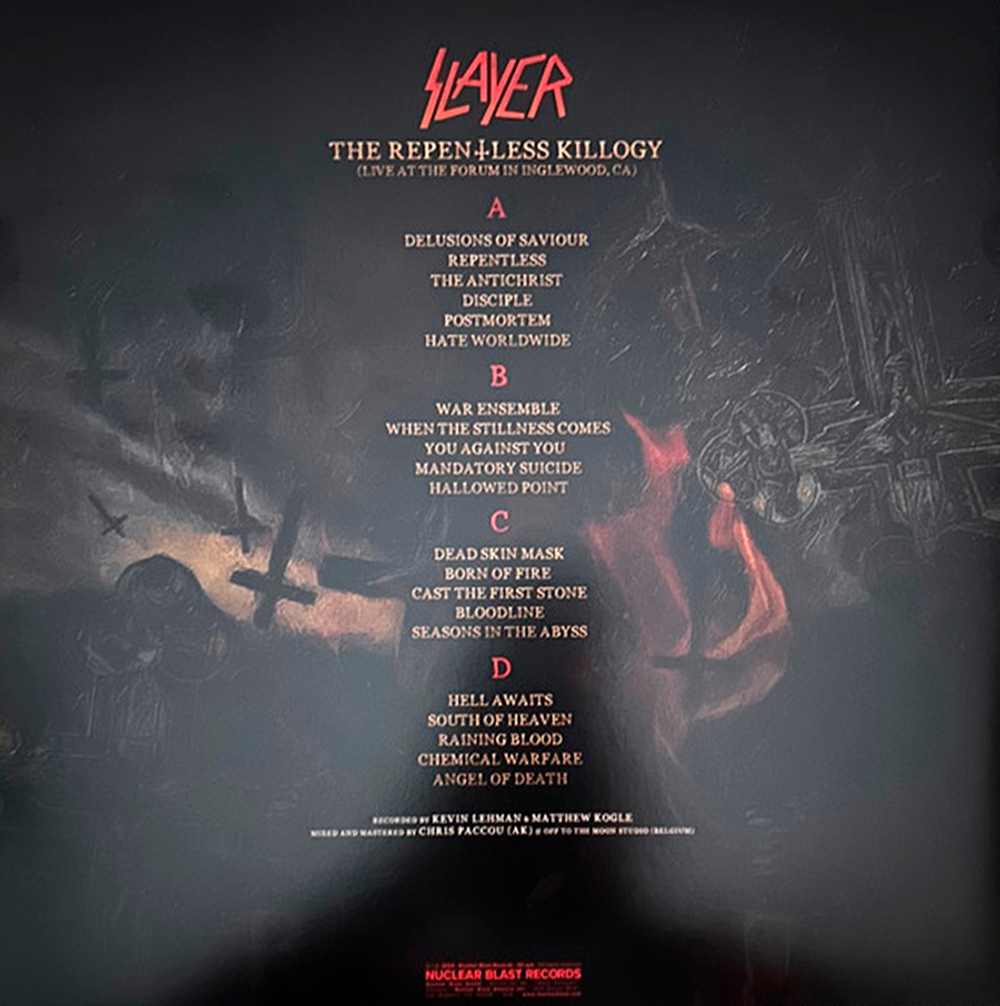 Slayer / The Repentless Killogy: Live At The Forum In Inglewood, CA (Coloured Vinyl)(2LP)