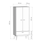 Шкаф для одежды "Калгари" гостиная