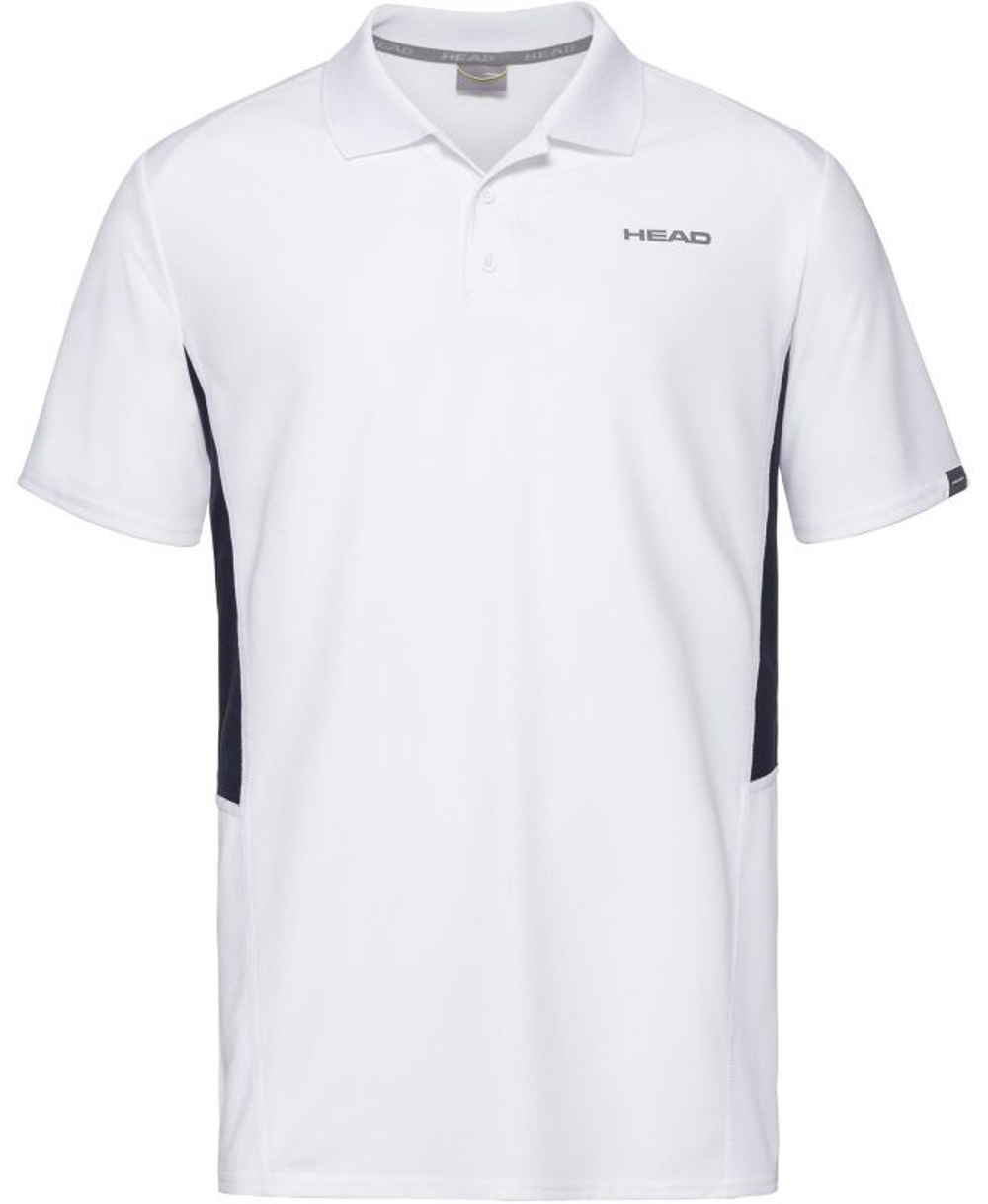 Футболка для мальчика теннисная Head Club Tech Polo Shirt - white/dark blue