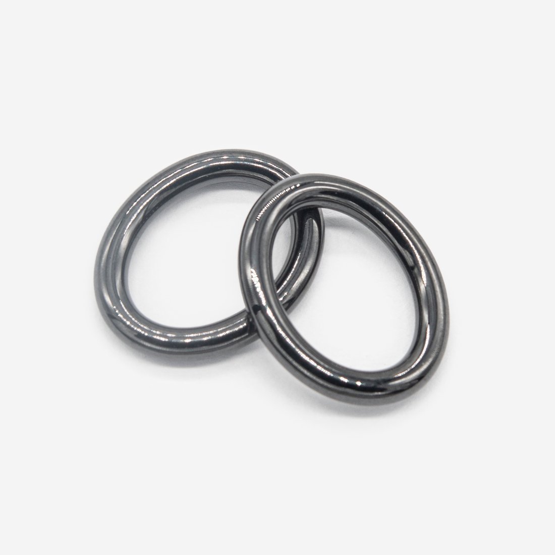 Овал из ювелирной керамики 16*20,1мм, графитовый