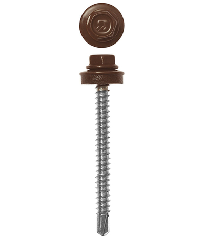 ЗУБР СКД 8017, 60 х 4.8 мм, шок.-коричн., 1000 шт, кровельный саморез (4-300310-48-060-8017)
