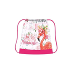 Мешок для обуви 420*340 "Фламинго в цветах 2021" (Пчелка)