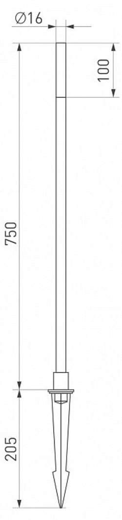 Наземный высокий светильник Arlight Canna 034162
