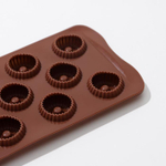 Форма силиконовая для конфет «Колечко.Риб», 21×10,5×1,8 см, 11 ячеек