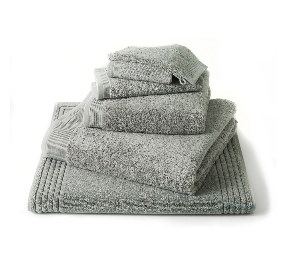 Полотенце 100x150 Blanc des Vosges Uni Silver silver серое