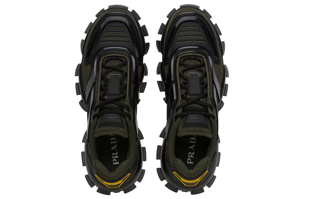 PRADA Cloudbust Thunder Low top Casual Shoes Men"s Army Green