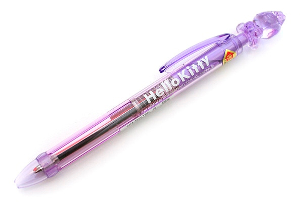 Шариковая ручка 2-в-1 Uni Hello Kitty (фиолетовая)