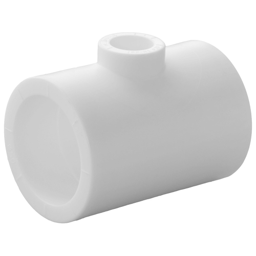 Тройник переходной полипропиленовый PPRC 63х20х63, белый