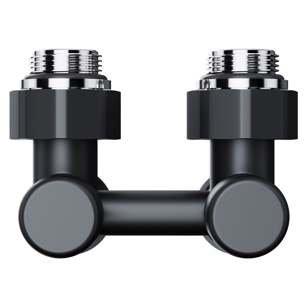 Узел нижнего подключения Royal Thermo Design угловой 1/2quot;х3/4quot; EK (черный)