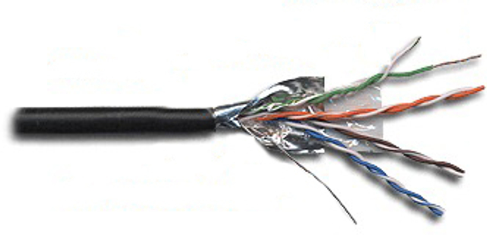 Кабель витая пара F/UTP 5e кат. 4 пары Lanmaster LAN-5EFTP-WP-OUT
