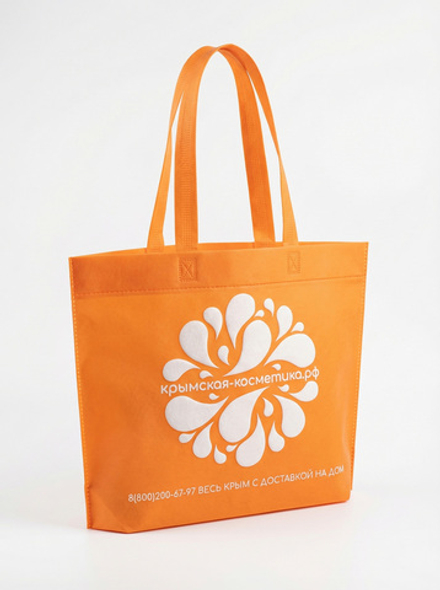 Подарочная сумка оранжевая