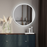 Зеркало MIXLINE "Перла" ЭКОНОМ D600 (ШВ) сенсорный выкл, светодиодная подсветка