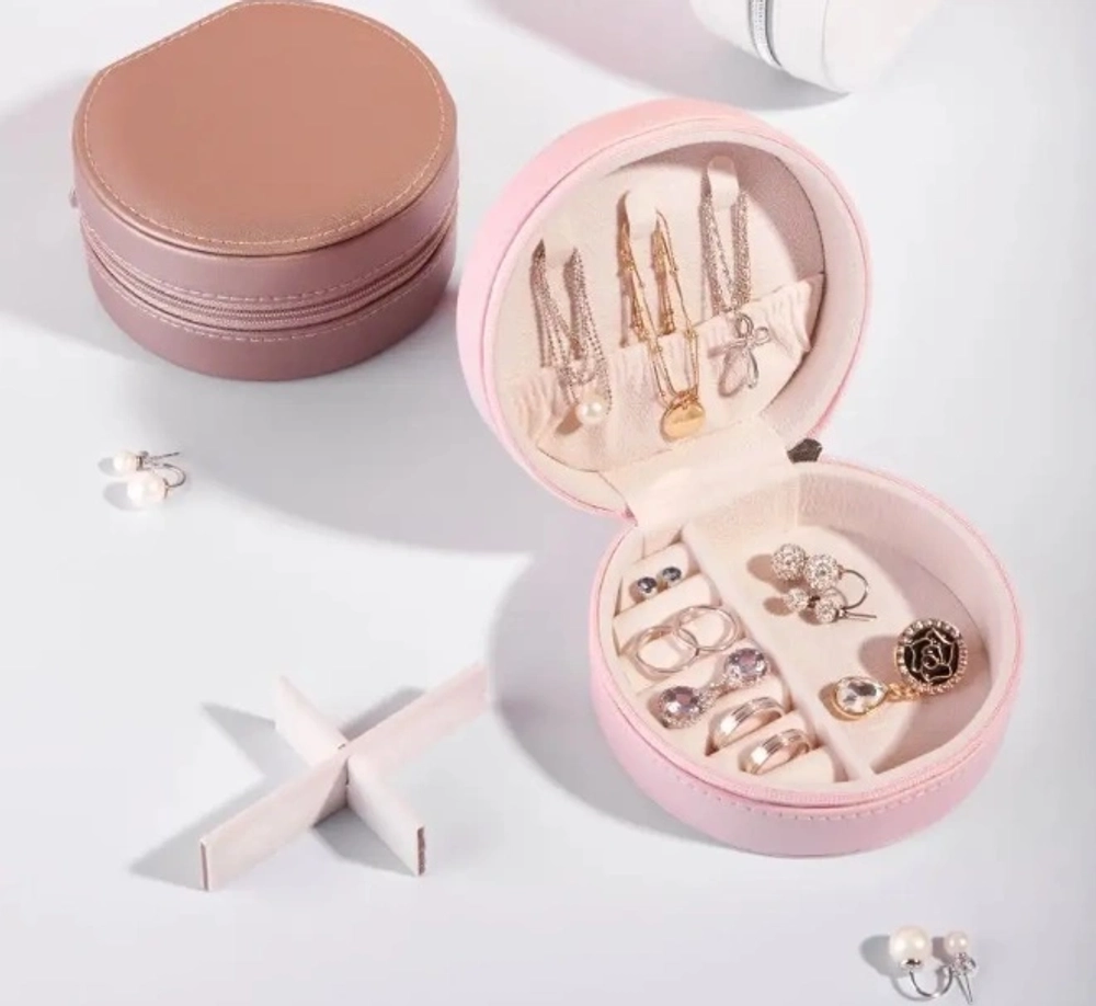 Шкатулка для украшений «ЛАУРИЦЦА», цвет пудровая роза, 10*10*5см (коробка)