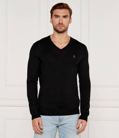 Шерстяной свитер POLO RALPH LAUREN - черный(710946142)