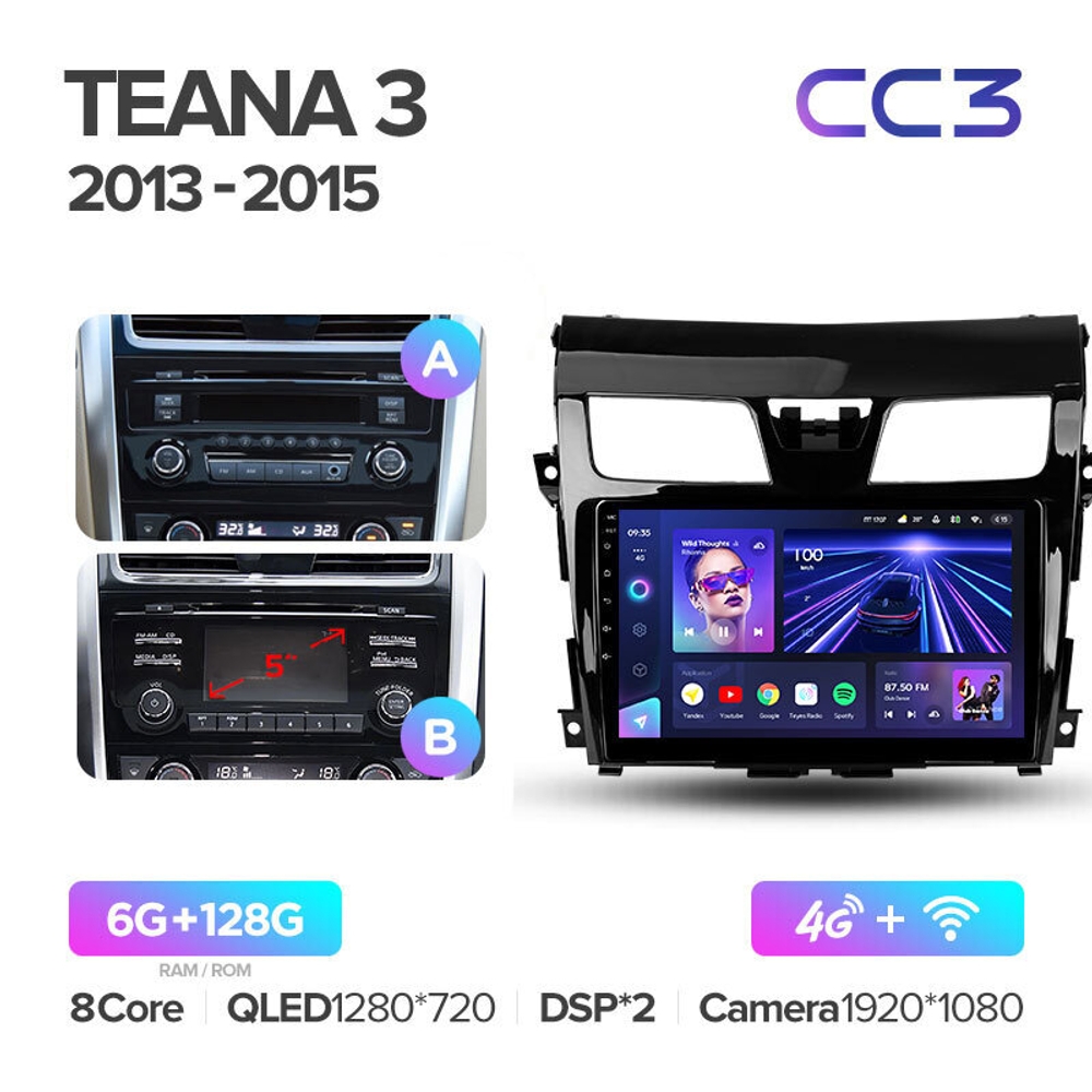 Teyes CC3 10.2" для Nissan Teana 2013-2015