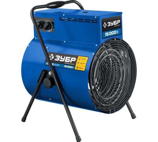 Тепловая пушка ЗУБР электрическая 15кВт, ТП-П15 Профессионал