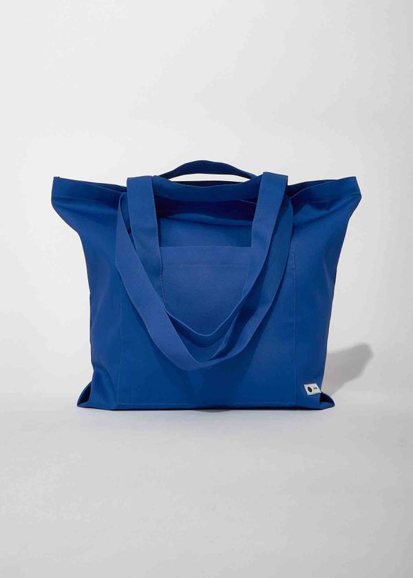 Шоппер Объёмный Плотный Синий - фото 6