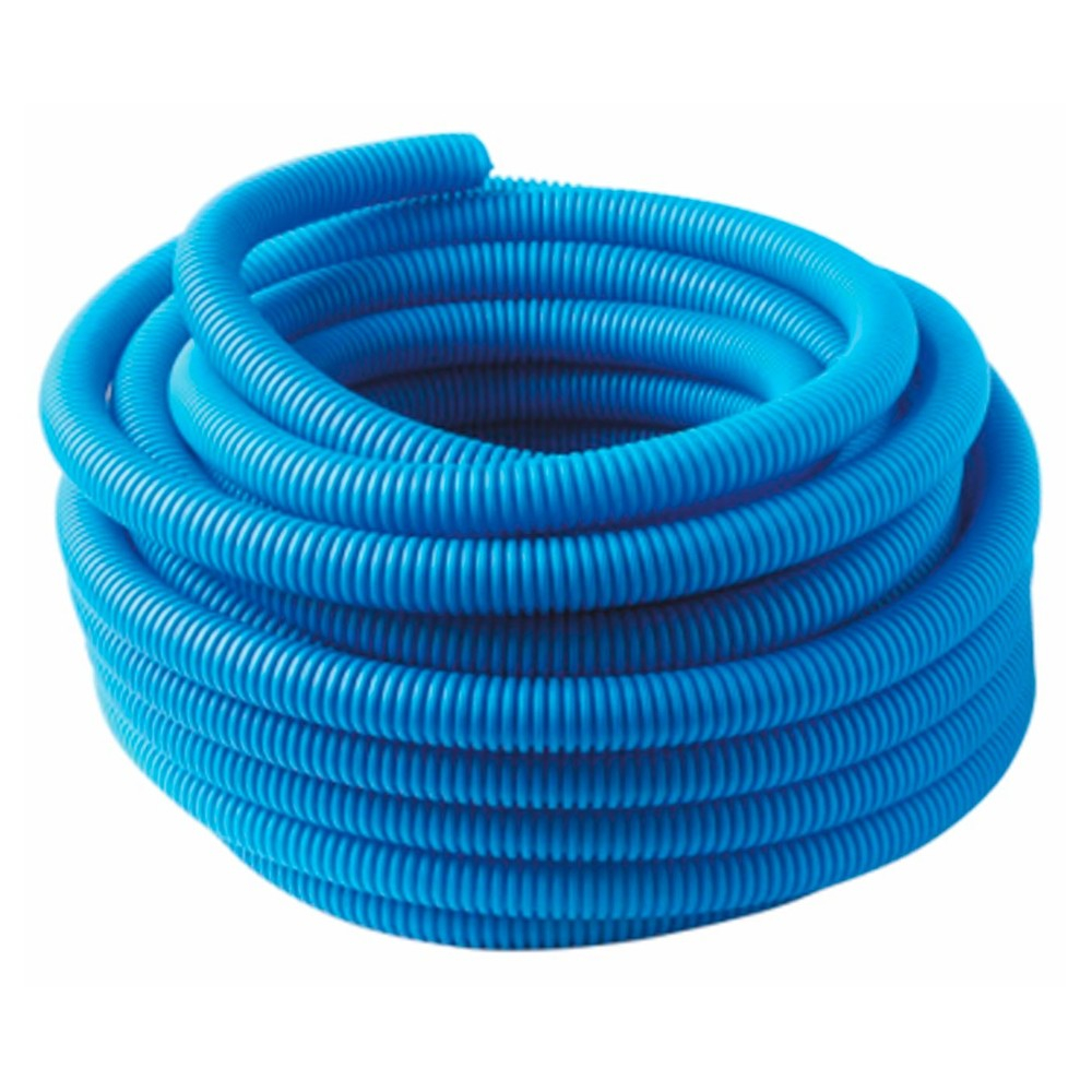 Труба гофрированная MVI Ду32 (внутр.27мм), синяя (бухта 50м)