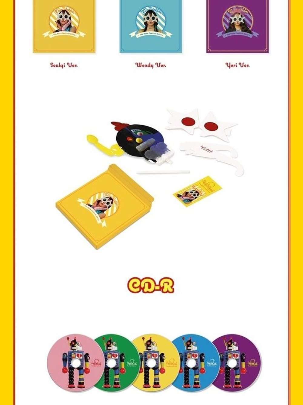 Альбом Red Velvet - The Reve Festival Day 1 6th Mini Album 5 Version SET