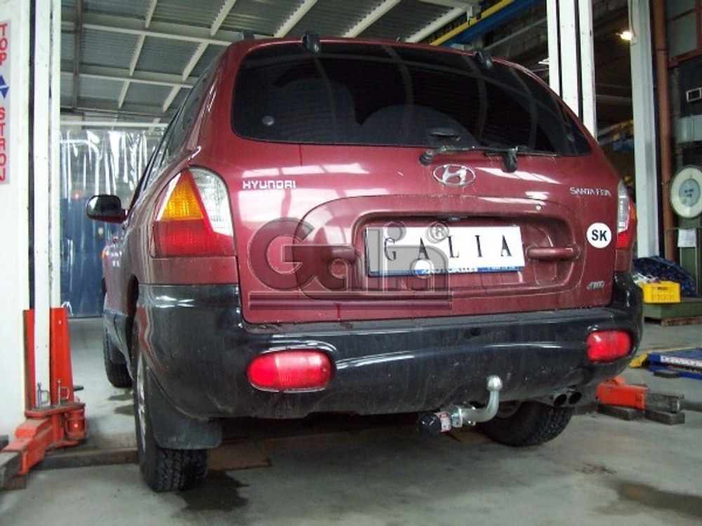Фаркоп оцинкованный Galia H060A для Santa Fe 2001-2006, Santa Fe Classic 2007-2013(паспорт и сертификат в комплекте)(без электрики)