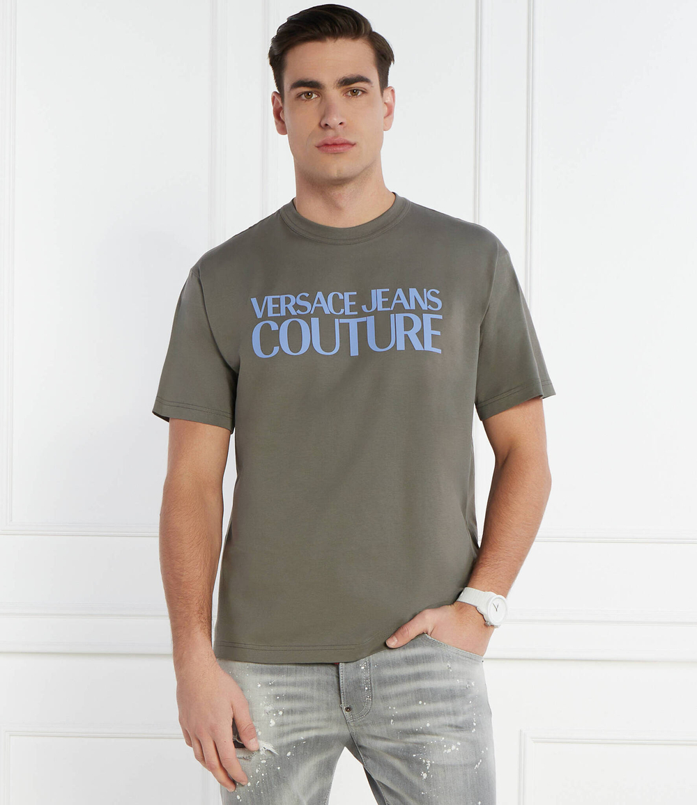 Футболка MAGLIETTA Versace Jeans Couture - хаки(76GAHG01CJ00G)