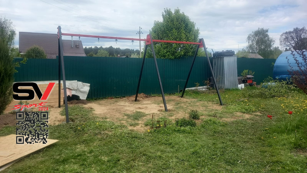 Монтаж уличных качелей Sv Sport Maxi х 2