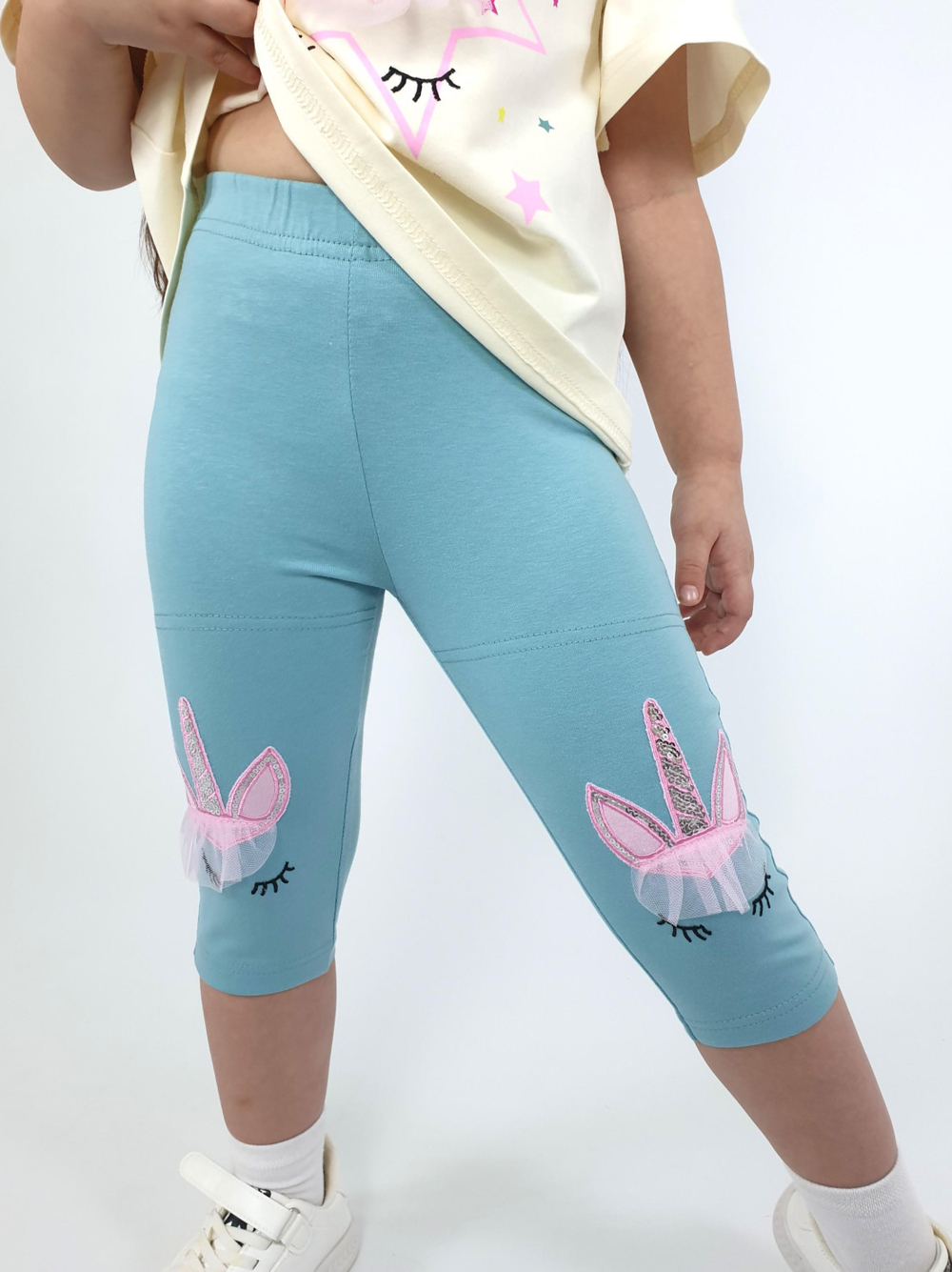 02-124-7 Комплект для девочки (джемпер+ лосины)