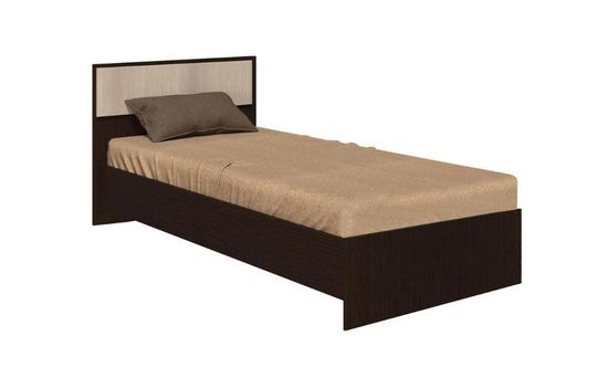 ГАРМОНИЯ КР 603 кровать 0,9х2,0фасад БЕЛФОРТ/корпус ВЕНГЕ