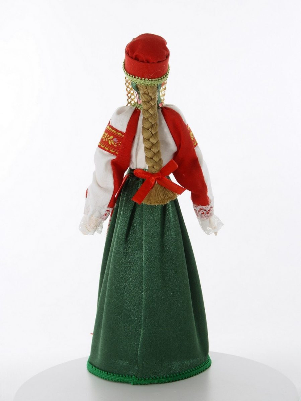 Кукла коллекционная Потешного промысла в традиционном девичьем праздничном костюме. Россия.