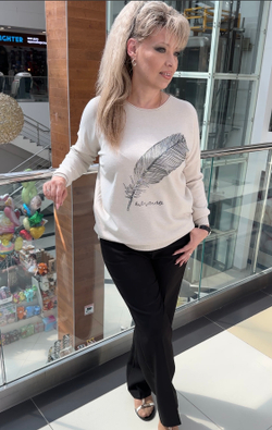 Черные классические прямые брюки