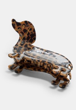 STRADIVARIUS Заколка для волос в форме собачки, коричневый