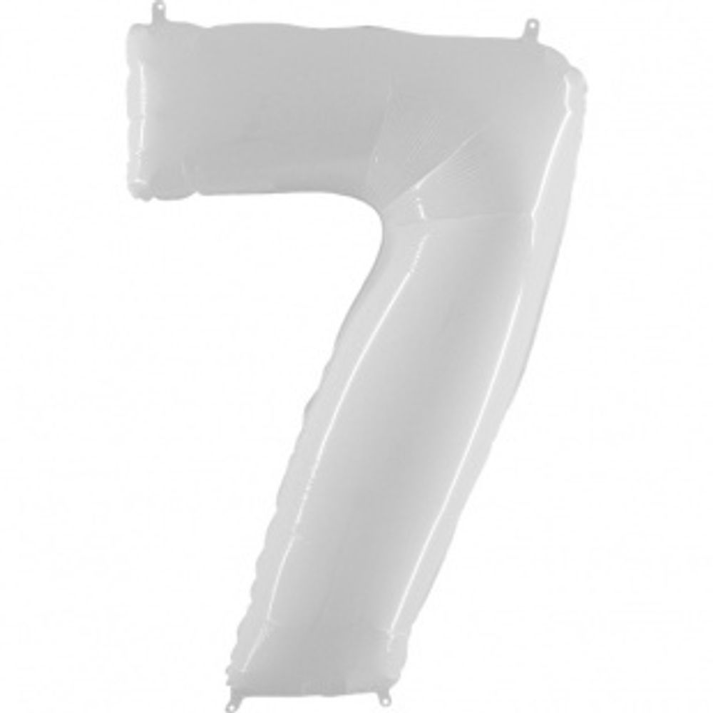 Цифра "7" Белый
