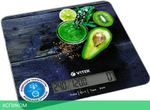 Кухонные весы Vitek VT-2425 Blue/Illustration