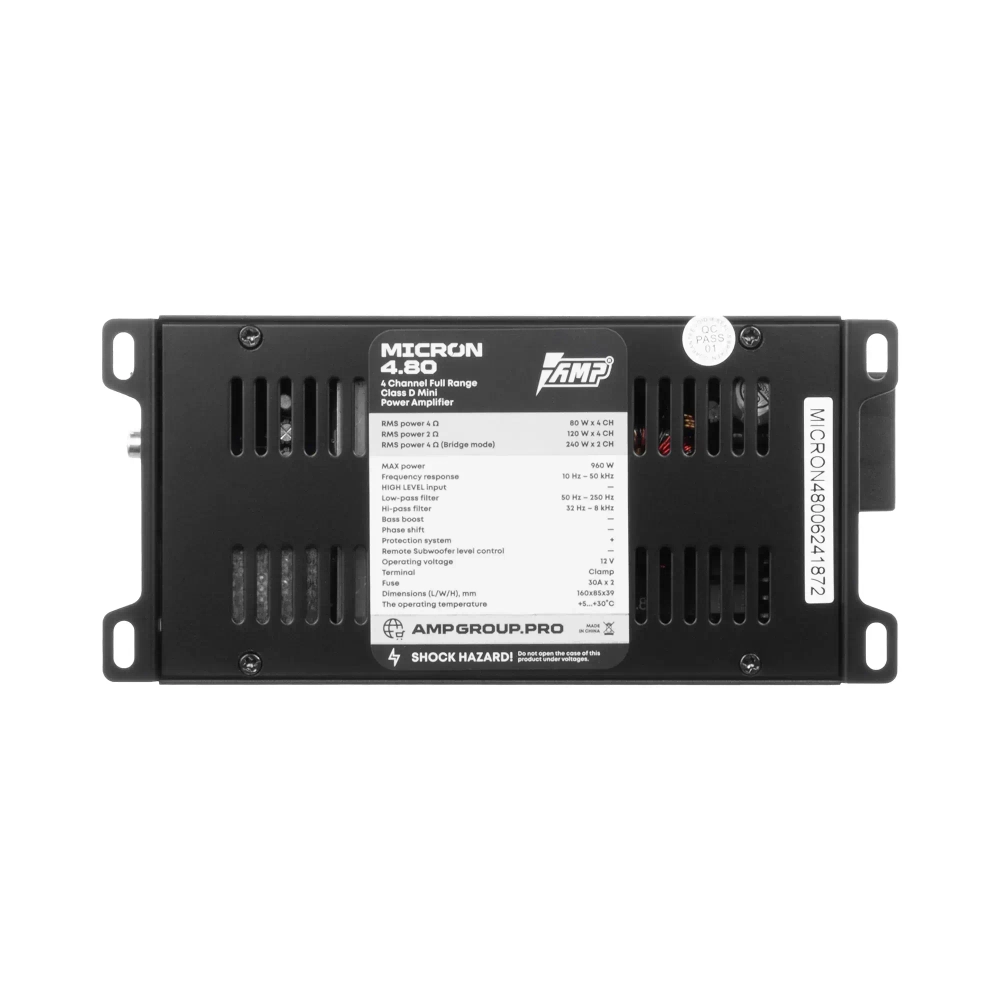 Усилитель AMP MICRON 4.80 - BUZZ Audio