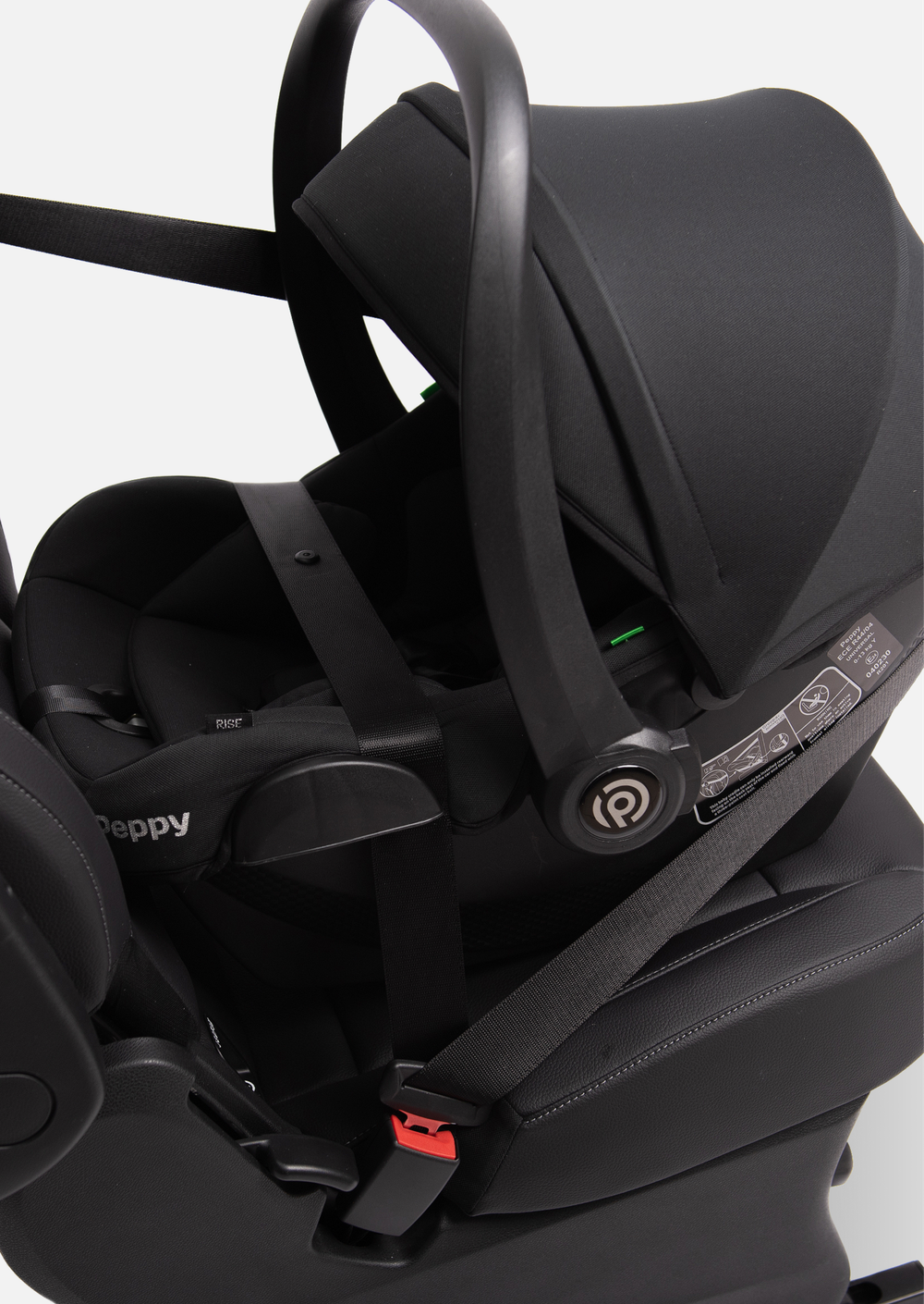 Peppy Автолюлька Rise (carbon) 40-87 см (black)