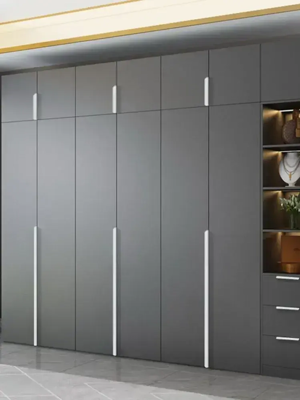 Ручка торцевая 1200 мм белая 2 шт.