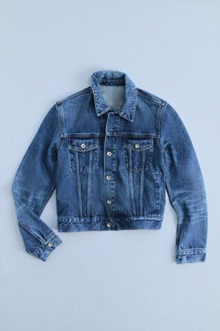 ZARA ДЖИНСОВАЯ КУРТКА TRF, СИНИЙ
