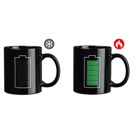 MILLIMI Батарейка Кружка 350мл с терморисунком, керамика