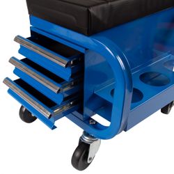 KING TONY (87C34-3B-B) Сиденье на колесах ремонтное с 3-мя ящиками