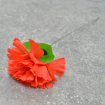 Цветы искусственные Гвоздика красная 30см