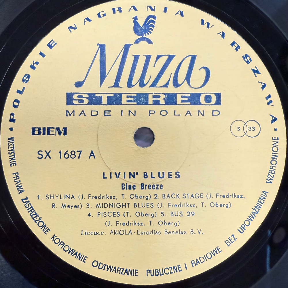 Livin' Blues ‎– Blue Breeze (Польша)