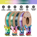 Пластик Eryone Silk Rainbow PLA 1.75mm комплект 4x0.25 кг Metal Silk, Forest, Universe, Candy