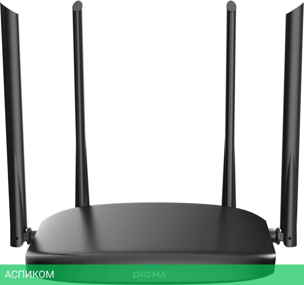 Роутер беспроводной Digma DWR-AC1202 черный