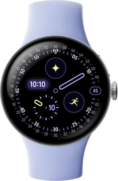 Умные часы Google Pixel Watch 4 41mm Wi-Fi + LTE (Polished Silver/Iris)