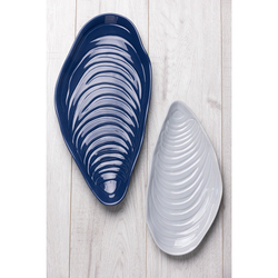 Блюдо сервировочное nautical, 18,5х36,5 см, серое