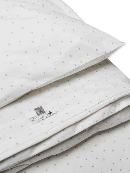 Пододеяльник на молнии Крапинка серая хлопок-ранфорс RinaAmari Размер 110*140