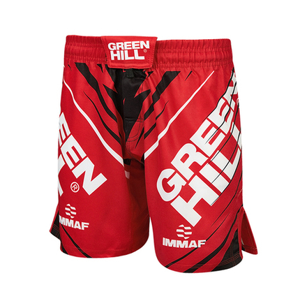 MMI-4022w Шорты MMA SHORT IMMAF approved женские черно-красные