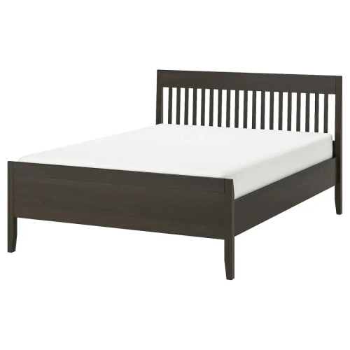Каркас кровати - IKEA IDANÄS/IDANAS/LURÖY/LUROY, 200х160 см, темно-коричневый, ИДАНЭС/ЛУРОЙ ИКЕА